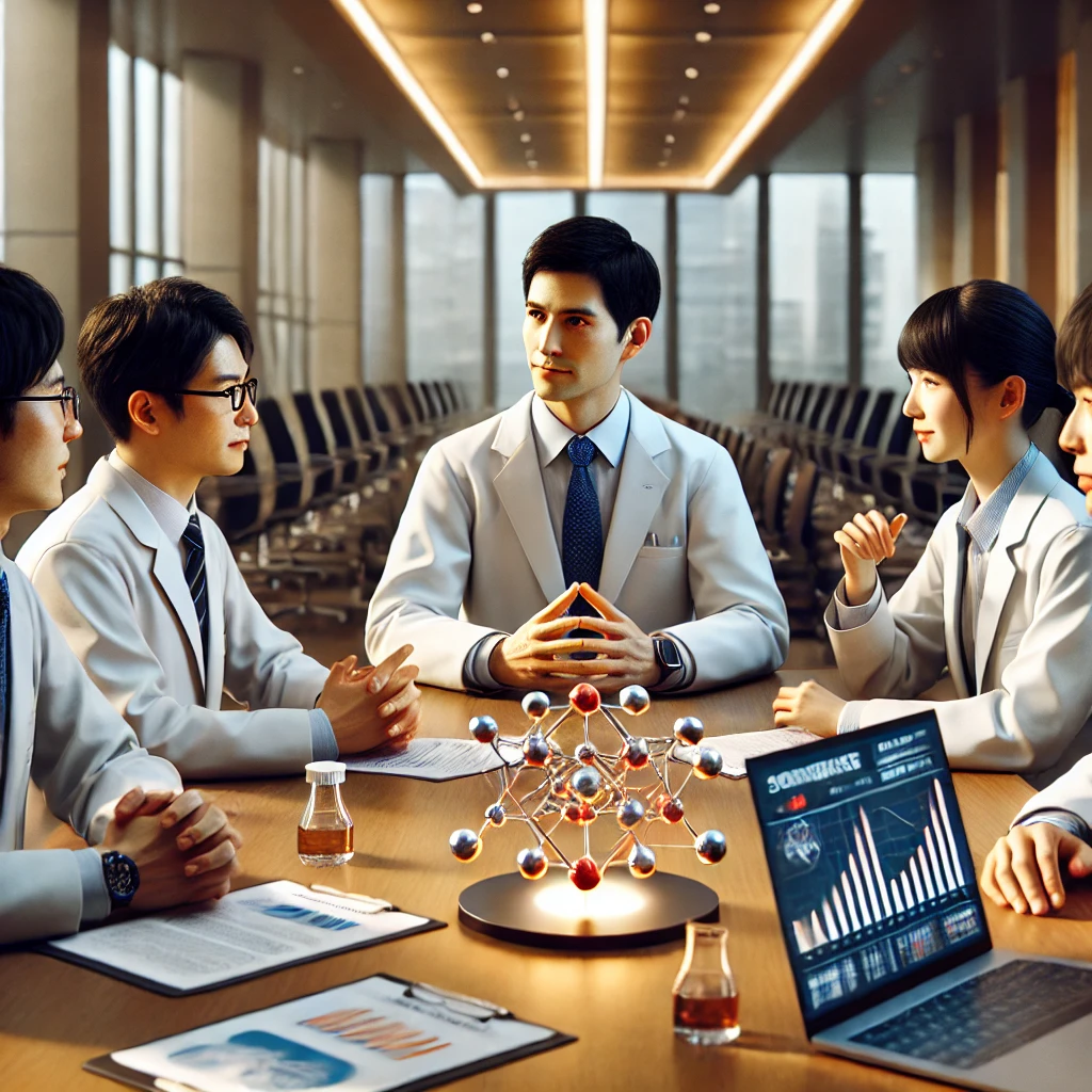 Researchers advising a company team